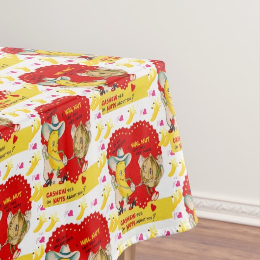 バレンタインデータブレクロスバナナヴィンテージ テーブルクロス (インサイチュ)