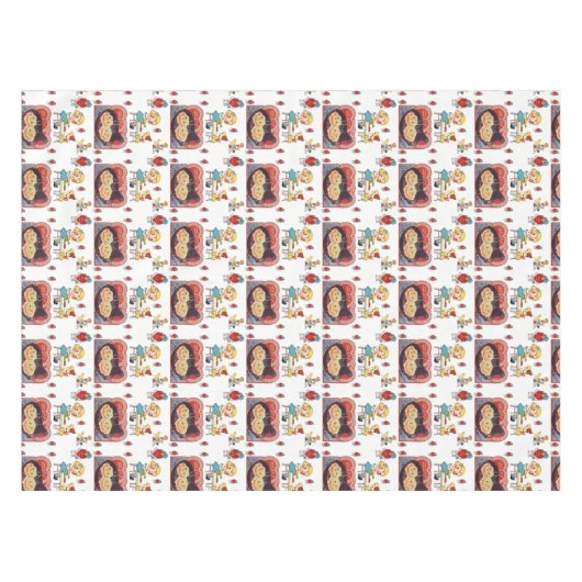 バレンタインデータブレクロス テーブルクロス (正面(横))