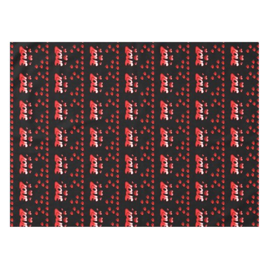 バレンタインデータブレクロス テーブルクロス (正面(横))