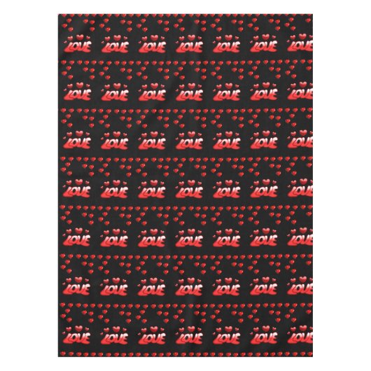 バレンタインデータブレクロス テーブルクロス (正面)