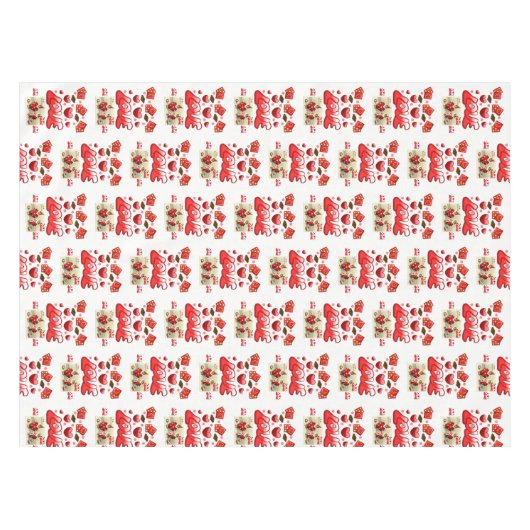 バレンタインデータブレクロス テーブルクロス (正面(横))