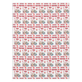 バレンタインデータブレクロス テーブルクロス (正面)