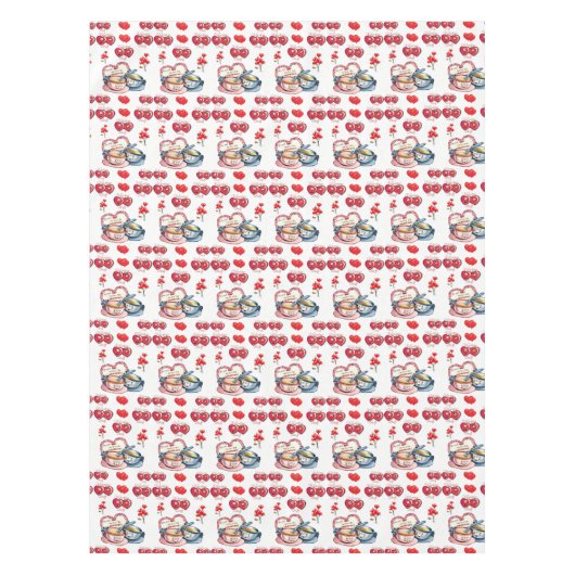 バレンタインデータブレクロス テーブルクロス (正面)