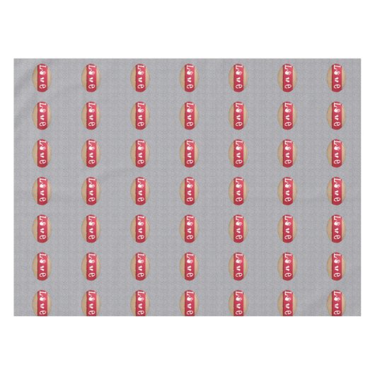 バレンタインデータブレクロス テーブルクロス (正面(横))