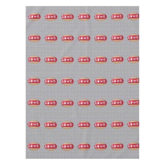 バレンタインデータブレクロス テーブルクロス (正面)