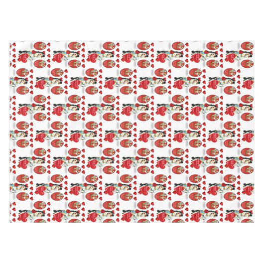 バレンタインデータブレクロス テーブルクロス (正面(横))