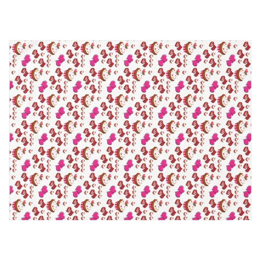 バレンタインデータブレクロス テーブルクロス (正面(横))