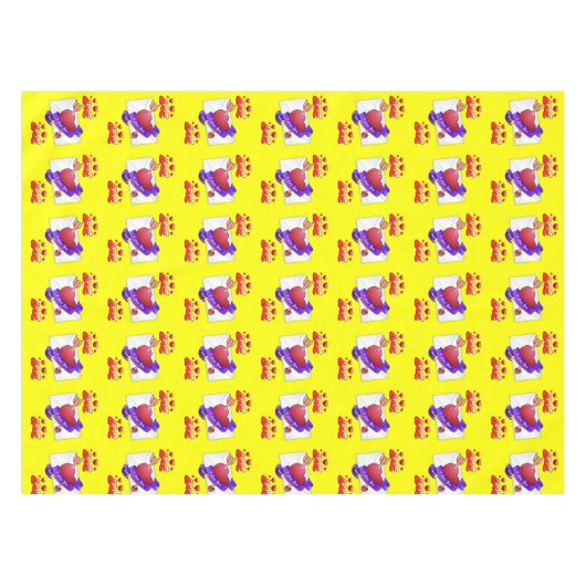 バレンタインデータブレクロス テーブルクロス (正面(横))