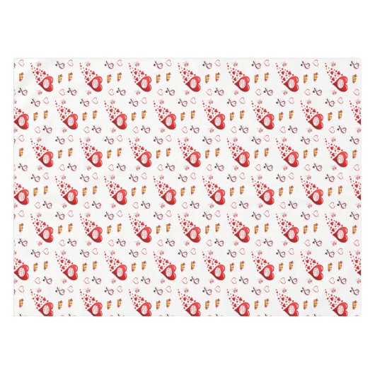 バレンタインデータブレクロス テーブルクロス (正面(横))