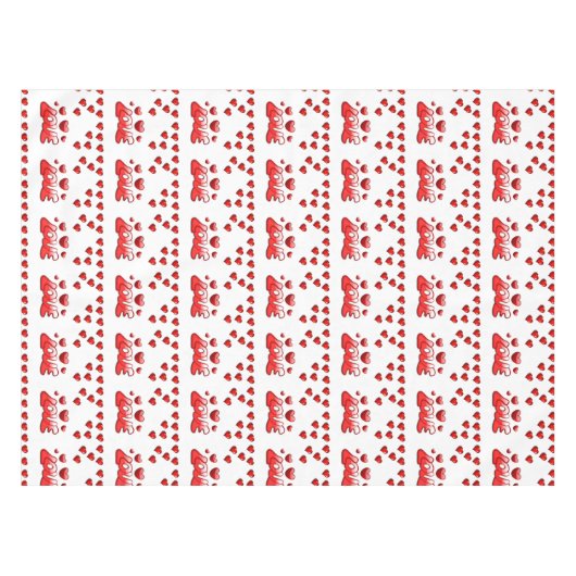 バレンタインデータブレクロス テーブルクロス (正面(横))