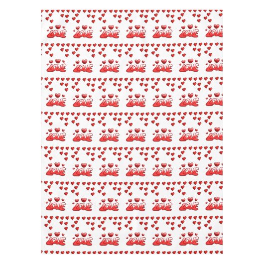 バレンタインデータブレクロス テーブルクロス (正面)