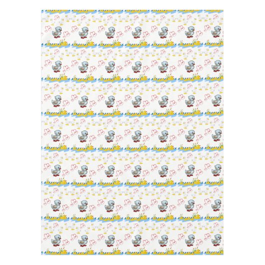 バレンタインデータブレクロス テーブルクロス (正面)