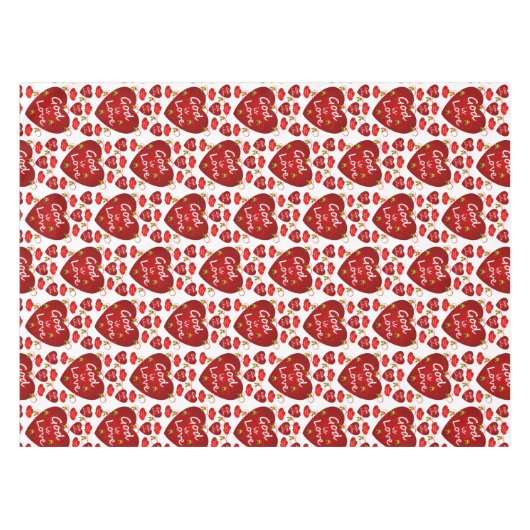 バレンタインデータブレクロス テーブルクロス (正面(横))