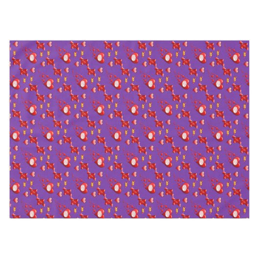 バレンタインデータブレクロス テーブルクロス (正面(横))