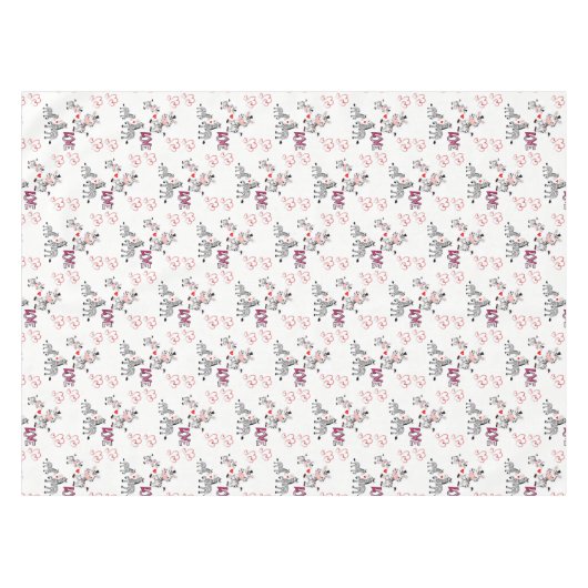 バレンタインデータブレクロス テーブルクロス (正面(横))