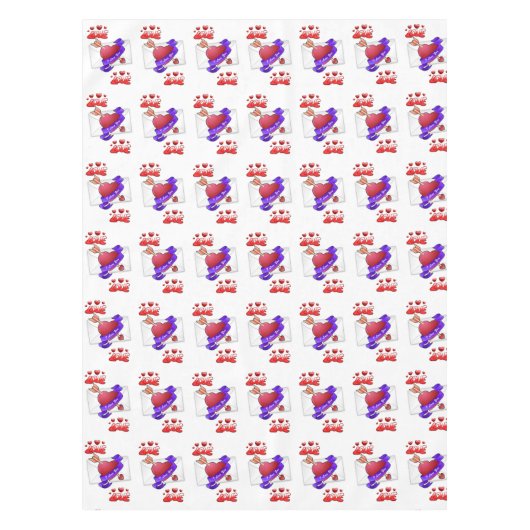 バレンタインデータブレクロス テーブルクロス (正面)