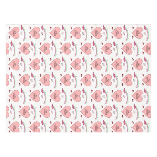 バレンタインデータブレクロス テーブルクロス (正面(横))