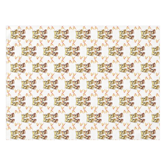 バレンタインデータブレクロス テーブルクロス (正面(横))