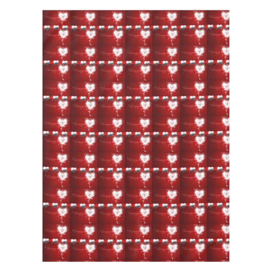 バレンタインデータブレクロス テーブルクロス (正面)