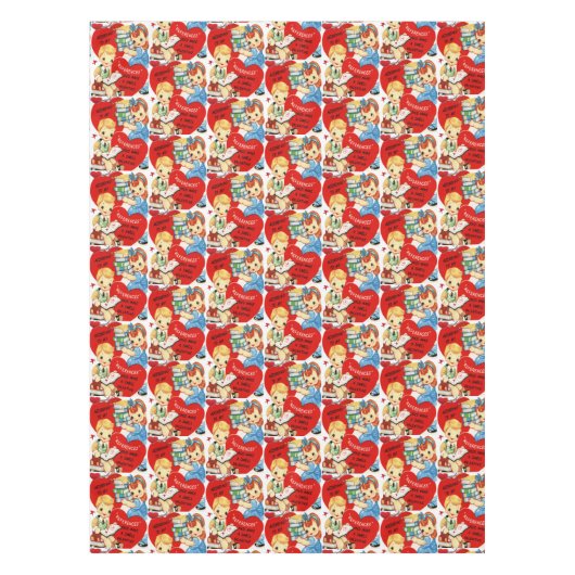 バレンタインデータブレクロス テーブルクロス (正面)