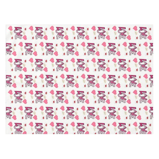 バレンタインデータブレクロス テーブルクロス (正面(横))