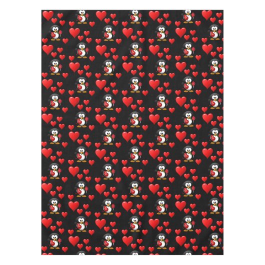 バレンタインデータブレクロス テーブルクロス (正面)