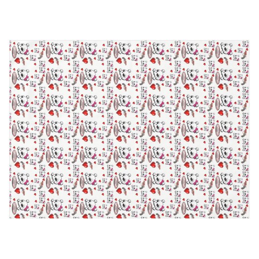 バレンタインデータブレクロス テーブルクロス (正面(横))