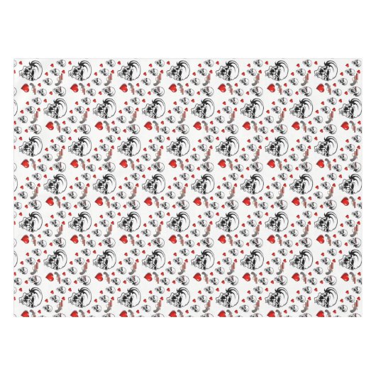 バレンタインデータブレクロス テーブルクロス (正面(横))