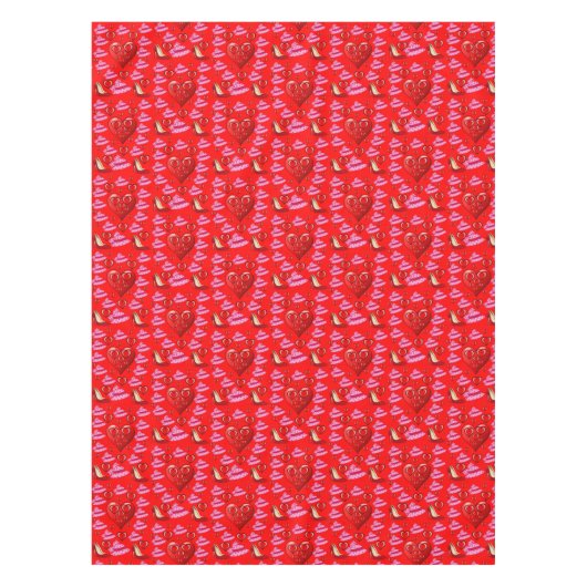 バレンタインデータブレクロス テーブルクロス (正面)