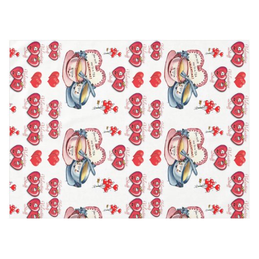 バレンタインデータブレクロス テーブルクロス (正面(横))