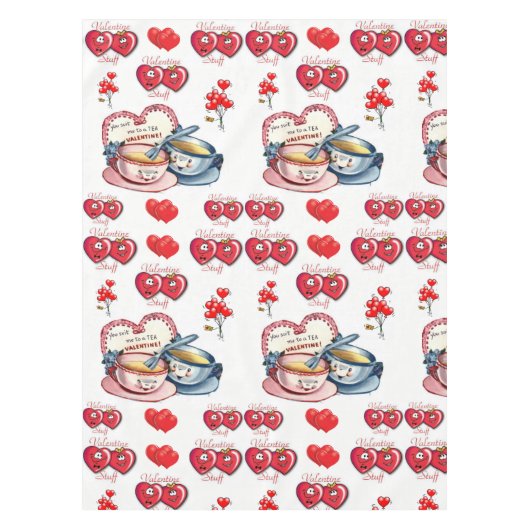 バレンタインデータブレクロス テーブルクロス (正面)