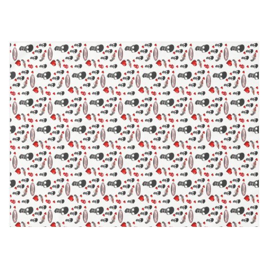 バレンタインデータブレクロス テーブルクロス (正面(横))