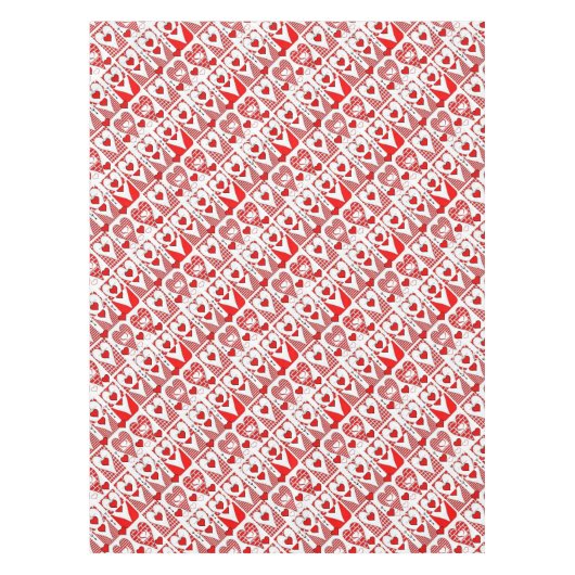 バレンタインデータブレクロス テーブルクロス (正面)