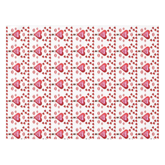 バレンタインデータブレクロス テーブルクロス (正面(横))