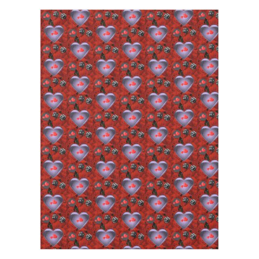 バレンタインデータブレクロス テーブルクロス (正面)