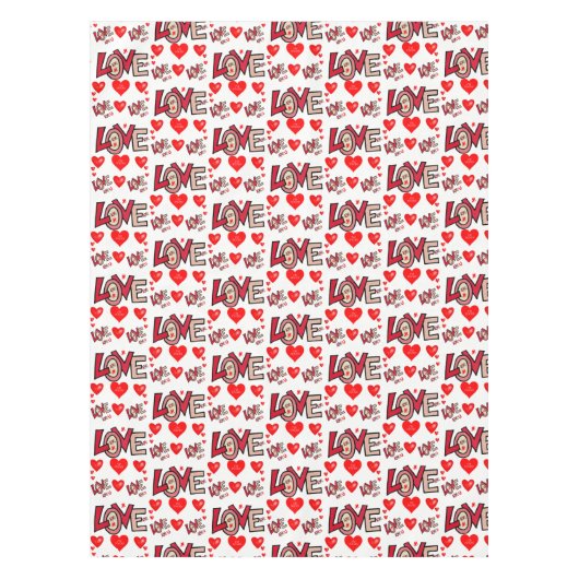 バレンタインデータブレクロス テーブルクロス (正面)