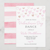 バレンタインデーダンスのご案内 招待状 (正面/裏面)