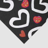 バレンタインデーティッシュペーパーハート 薄葉紙 (詳細)