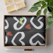 バレンタインデーティッシュペーパーハート 薄葉紙 (ギフト)