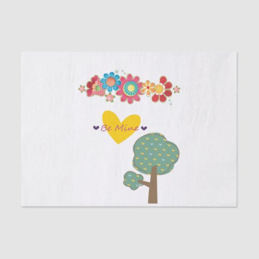 バレンタインデーティッシュペーパーベミーン 薄葉紙 (正面)