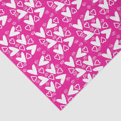 バレンタインデーティッシュペーパーホワイトハート 薄葉紙 (詳細)