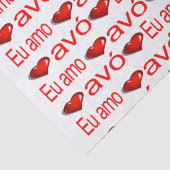 バレンタインデーティッシュペーパーラブアヴォー赤いハート 薄葉紙 (詳細)