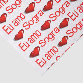 バレンタインデーティッシュペーパーラブソグラ赤いハート 薄葉紙 (詳細)