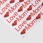 バレンタインデーティッシュペーパーラブママ赤いハート 薄葉紙 (詳細)