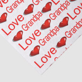 バレンタインデーティッシュペーパーラブ祖父 薄葉紙 (詳細)