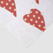 バレンタインデーティッシュペーパー赤いハート 薄葉紙 (詳細)