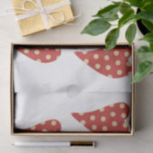 バレンタインデーティッシュペーパー赤いハート 薄葉紙 (ギフト)