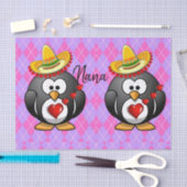 バレンタインデーティッシュペーパー 薄葉紙 (クラフト)