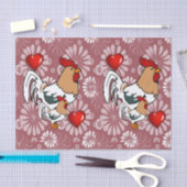 バレンタインデーティッシュペーパー 薄葉紙 (クラフト)