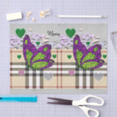 バレンタインデーティッシュペーパー 薄葉紙 (クラフト)